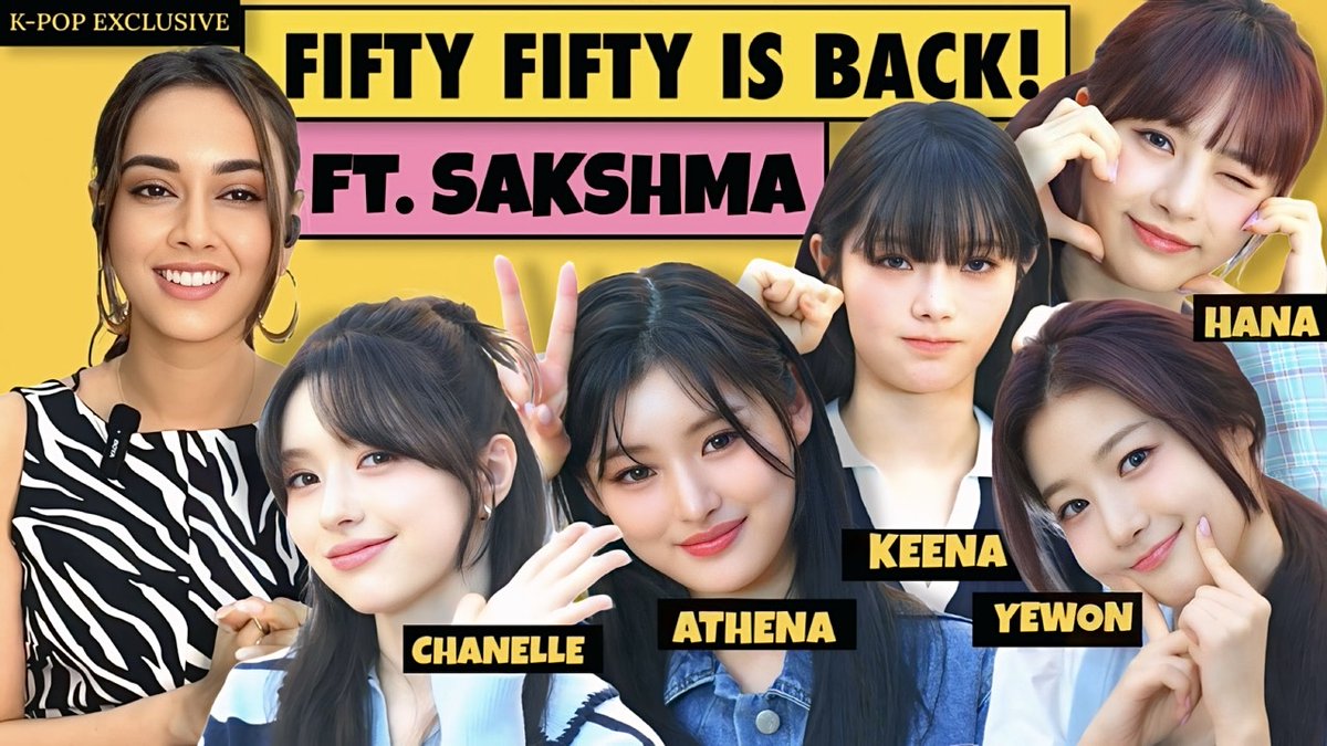 K-POP GROUP FIFTY FIFTY IS BACK! Here’s a sneak-peek into Sakshma Srivastav 's exclusive interview with the new members ! Watch the full episode tomorrow! FIFTY FIFTY Official #KPOP #FIFTYFIFTY #FIFTYFIFTY_LOVETUNE #LOVETUNE #sakshmasrivastav #sakshma