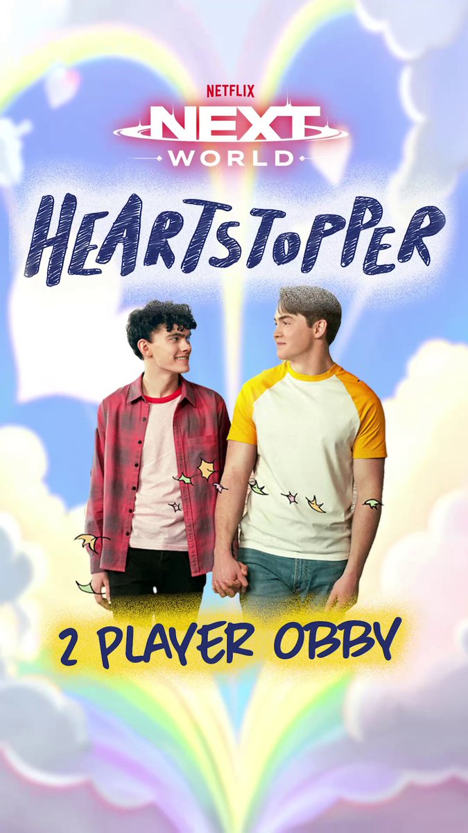 Grab someone (in a romantic way *or* just a friend way) and head to Netflix Nextworld on #Roblox for the all-new Hearstopper obby 🍂