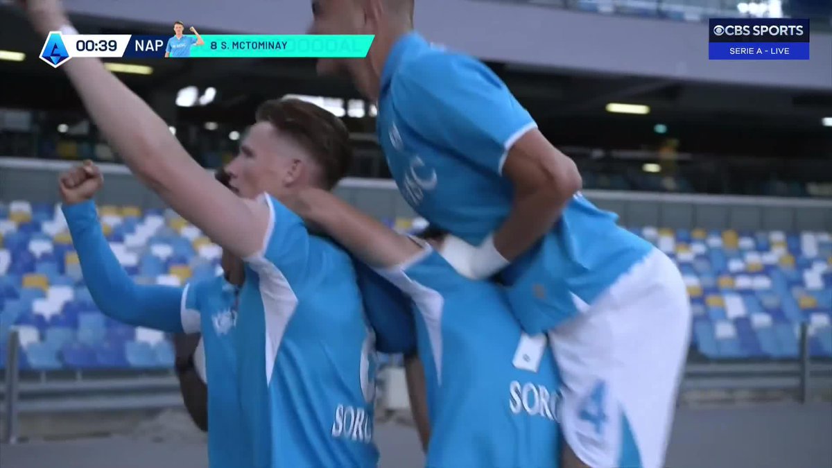 SCOTT MCTOMINAY STRIKES FOR NAPOLI JUST 25 SECONDS INTO THE MATCH! 🤯