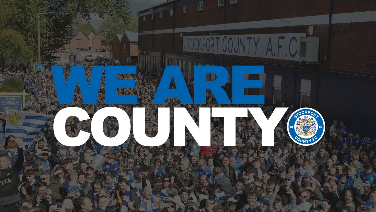 On and off the pitch, in everything that we do - We are County 💙 #StockportCounty