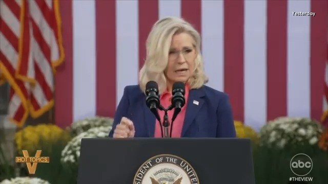 LIZ CHENEY SLAMS ‘CRUEL' TRUMP AT HARRIS RALLY: #TheView co-hosts discuss former Congresswoman Liz Cheney campaigning with Vice Pres. Kamala Harris.