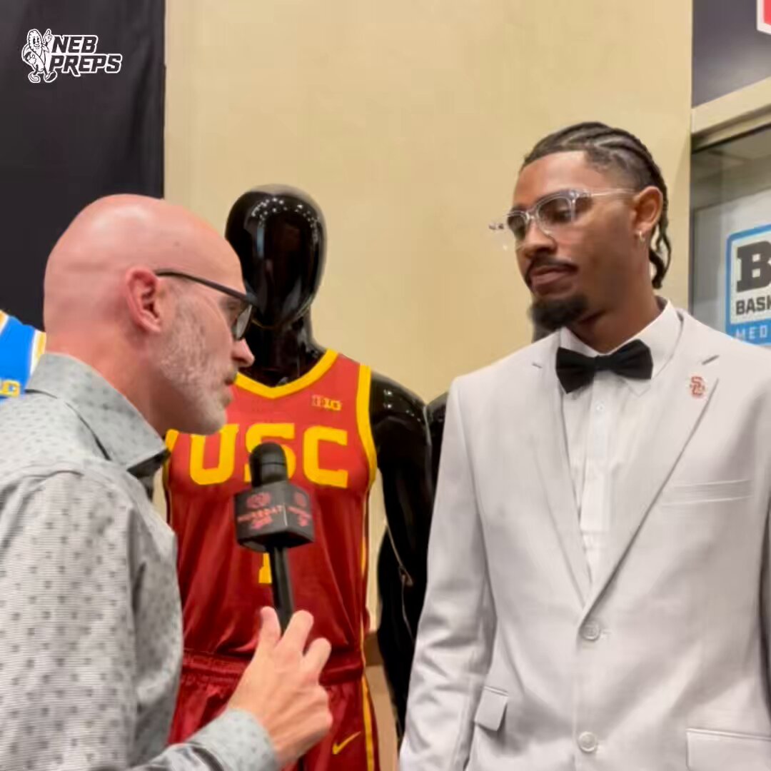 Good conversation with former Millard North star and current USC Trojan Saint Thomas. Finding his identity after stepping away from the game and not loving the guy that was in the mirror. A bit of a rivalry with Bellevue West grad and now UCLA forward William Kyle II. Who would win him or his high school teammate in a game of 1 on 1.