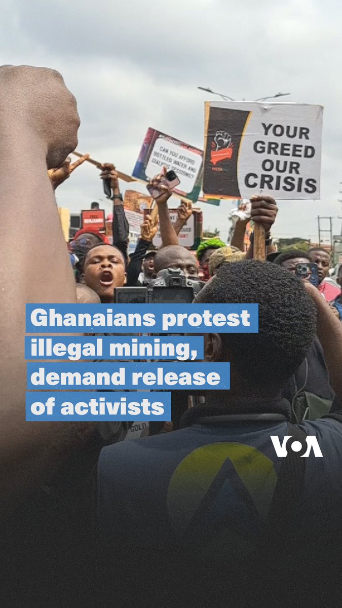 Hundreds of Ghanaians took to the streets of the nation’s capital, Accra, on Thursday and Friday to speak against government’s failure to halt illegal mining, locally known as #galamsey . For VOA, reporter Chauffeur Prince Ben took to the streets of Accra to speak to demonstrators.