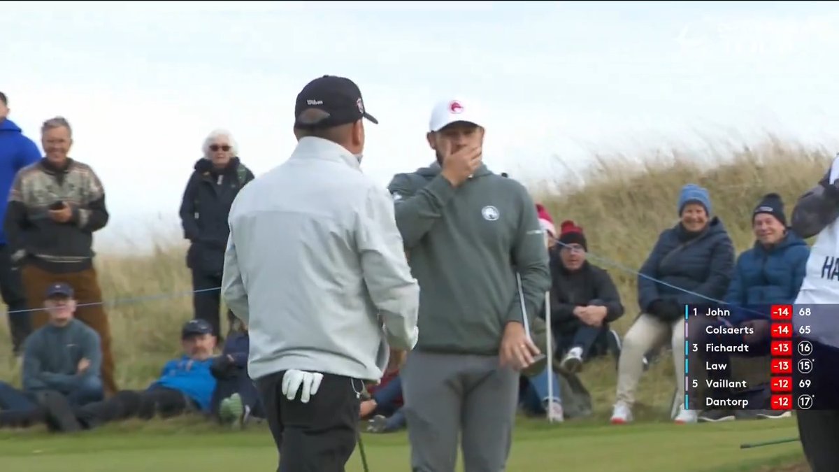 Jeff Hatton drains it and Tyrrell can't believe it! 😅 #dunhilllinks