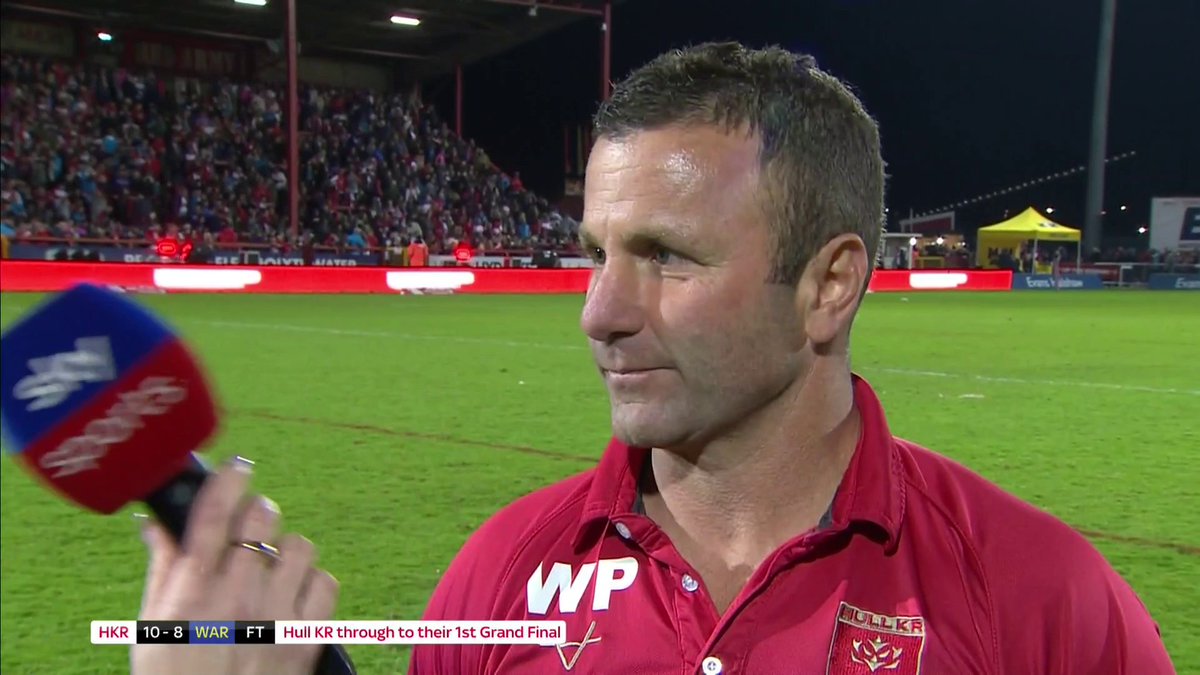 The first coach to take Hull KR to a Grand Final Jenna spoke with winning Head Coach, Willie Peters on an incredible night in Hull. #SkySportsRL