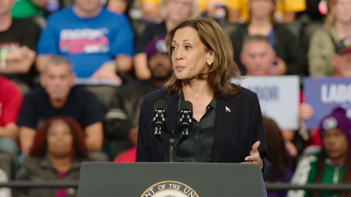 Vice President Harris: Our economy is making good progress. Just this morning we learned there were over 250,000 jobs created last month and unemployment fell. But there's still more we need to do. Prices are too high, and I have a plan to take on corporate price gouging