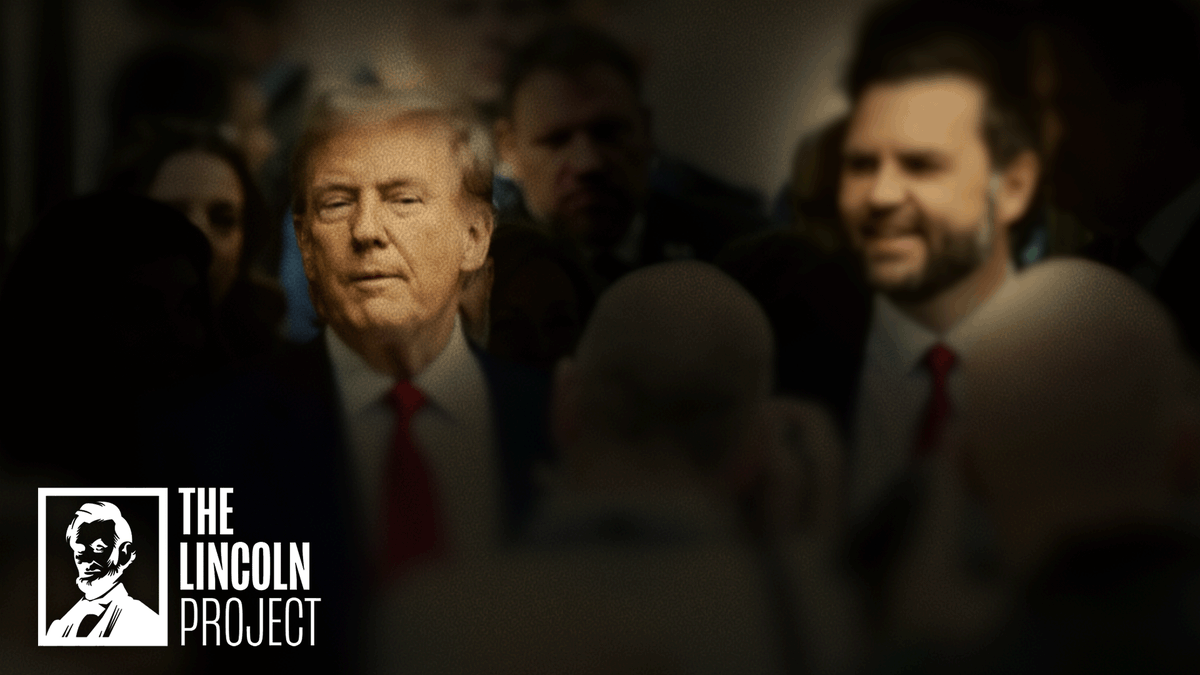 This is masterful. The Lincoln Project is playing mind games with Trump, suggesting JD Vance has secret plans to remove him with the 25th Amendment and take power. The scary thing? Sounds plausible!