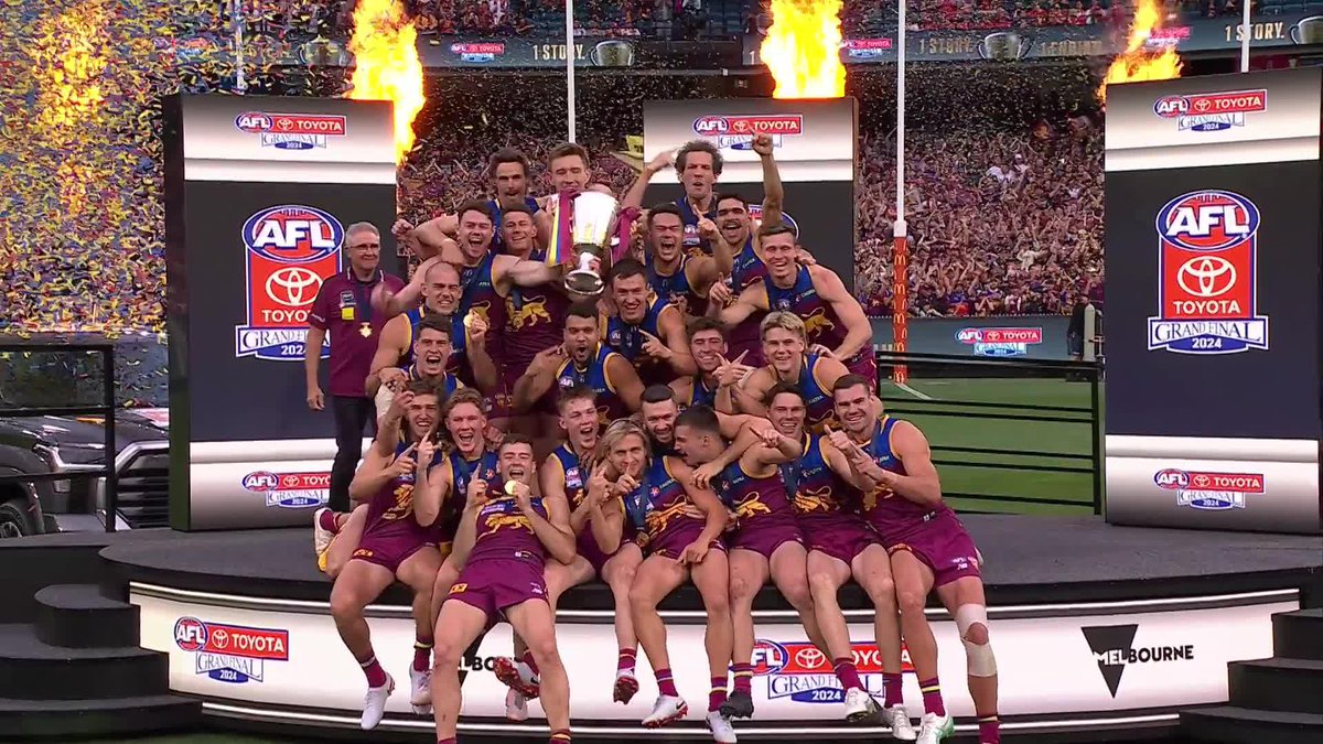 One week ago... 🏆 Has it sunk in yet, Brisbane Lions fans? 🦁