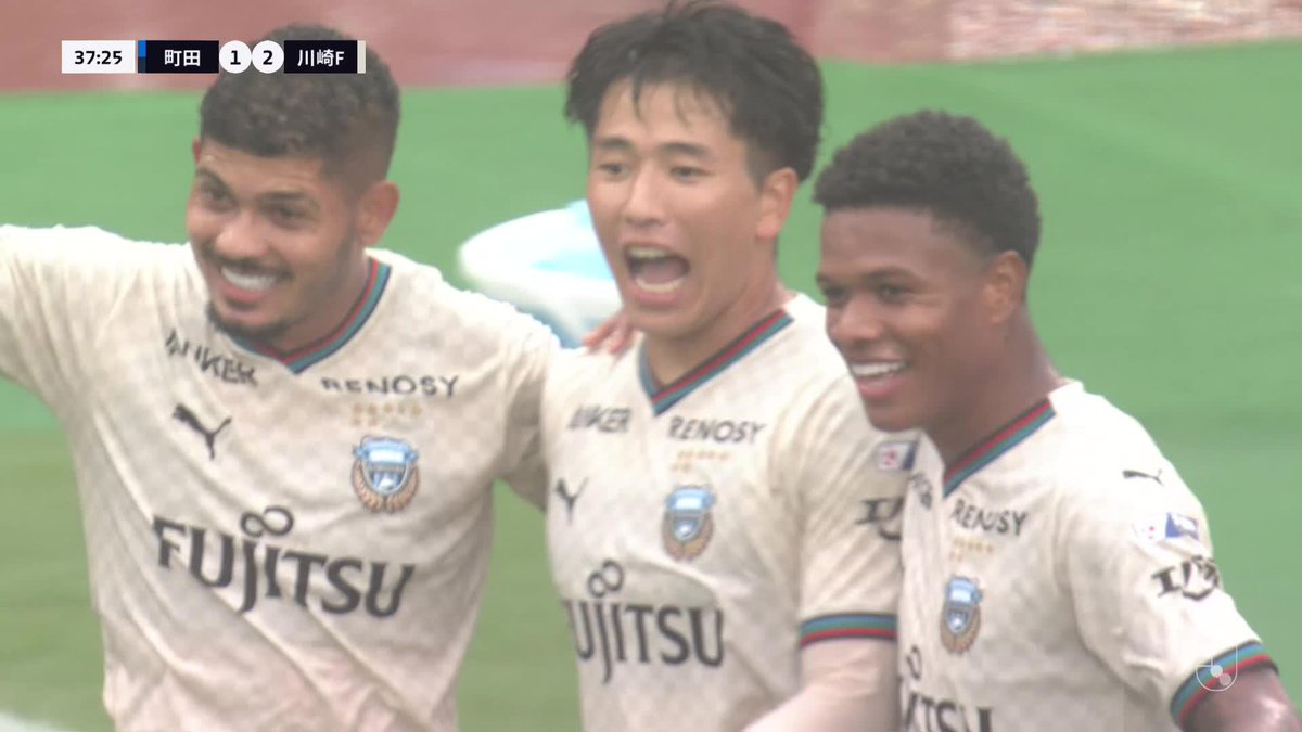 落ち着いて狙ったループシュート💫 🎦 ゴール動画 🏆 明治安田Ｊ１リーグ 第33節 🆚 町田vs川崎Ｆ 🔢 1-2 ⌚️ 38分 ⚽️ 山田 新（川崎Ｆ) #Ｊリーグ