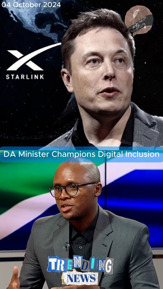 🤩 Starlink finally coming to South Africa? Check out DA trending news for this and more on what the DA is doing to grow the economy for more jobs. 🗞️