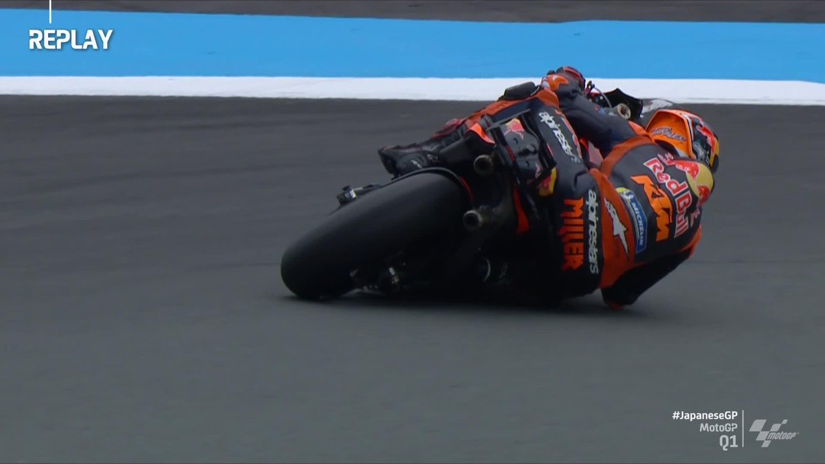Miller's reaction to this brutal slow-mo shot of his KTM's rear vibration 👇 🗣️: "Ah, that's been my life for the last 10 months. "It was really good to get it clear in slow motion, for the engineers to see. "I’m not making this s**t up!"
