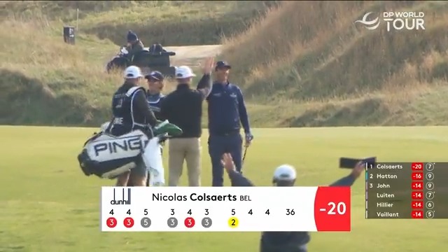 🚨 ALBATROSS 🚨 Nicolas Colsaerts makes an albatross at the 16th at Kingsbarns! #dunhilllinks