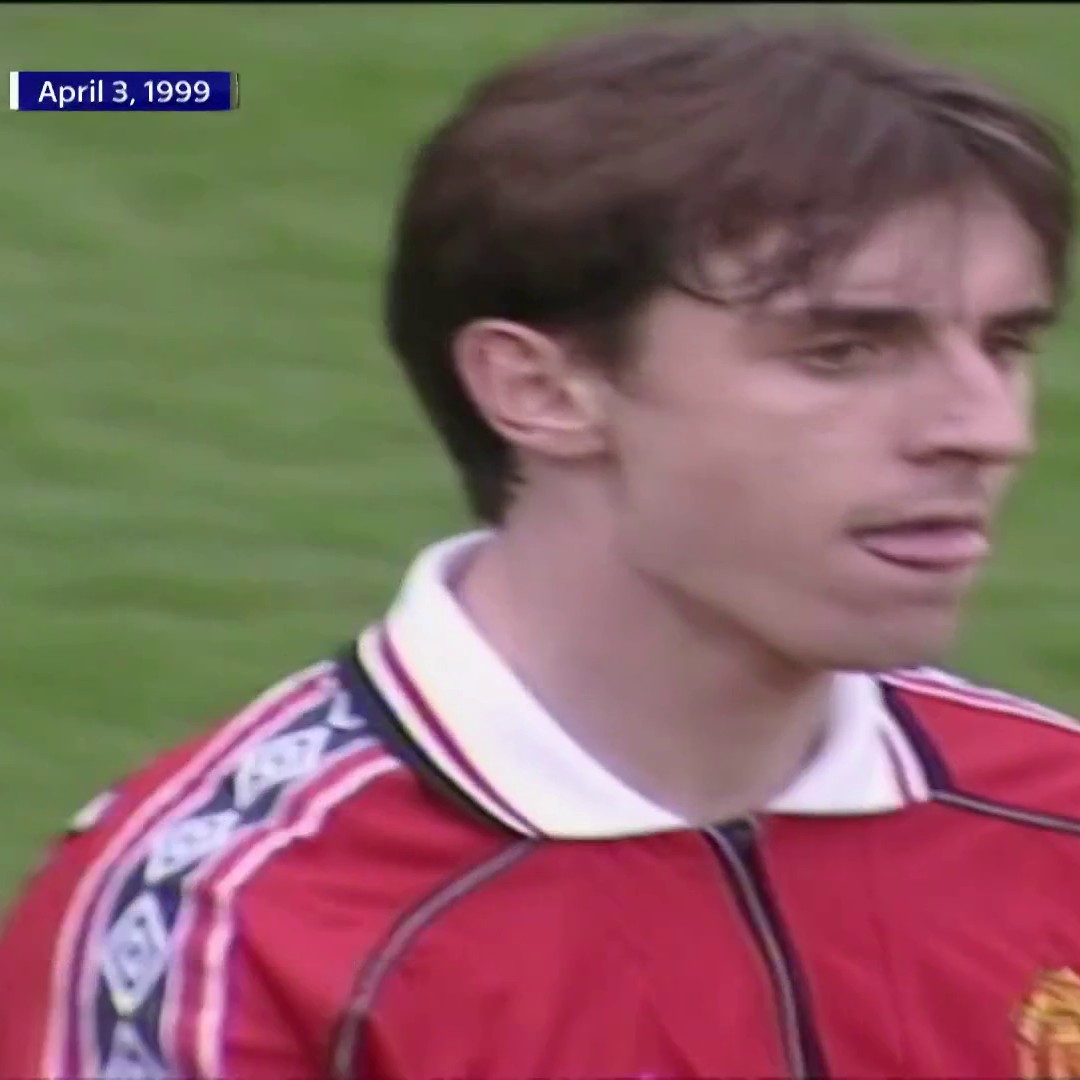 We went all the way back to 1999 when Gary Neville and Robbie Earle played against each other in the Premier League! 😅 #MyPLMorning 📺 USA Network