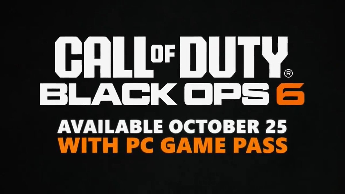 Another Black Ops 6 ad from Xbox, this time promoting Black Ops 6 available Day One on PC Game Pass