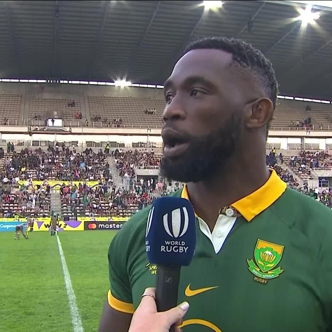 "They deserve the exact same support that we get" 👊 Siya Kolisi on the importance of supporting the Springbok Women 🏉 #WXV2 | #HereForHer
