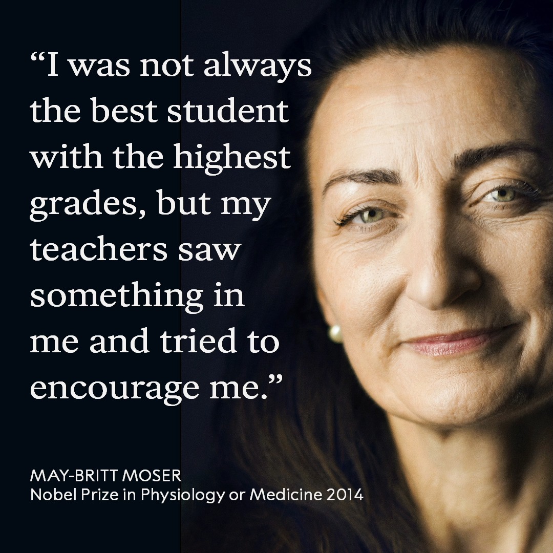 How has a teacher inspired you? Many Nobel Prize laureates have emphasised how important their teachers have been to their success. Today on #WorldTeacherDay we remember and celebrate all the great teachers we have had.