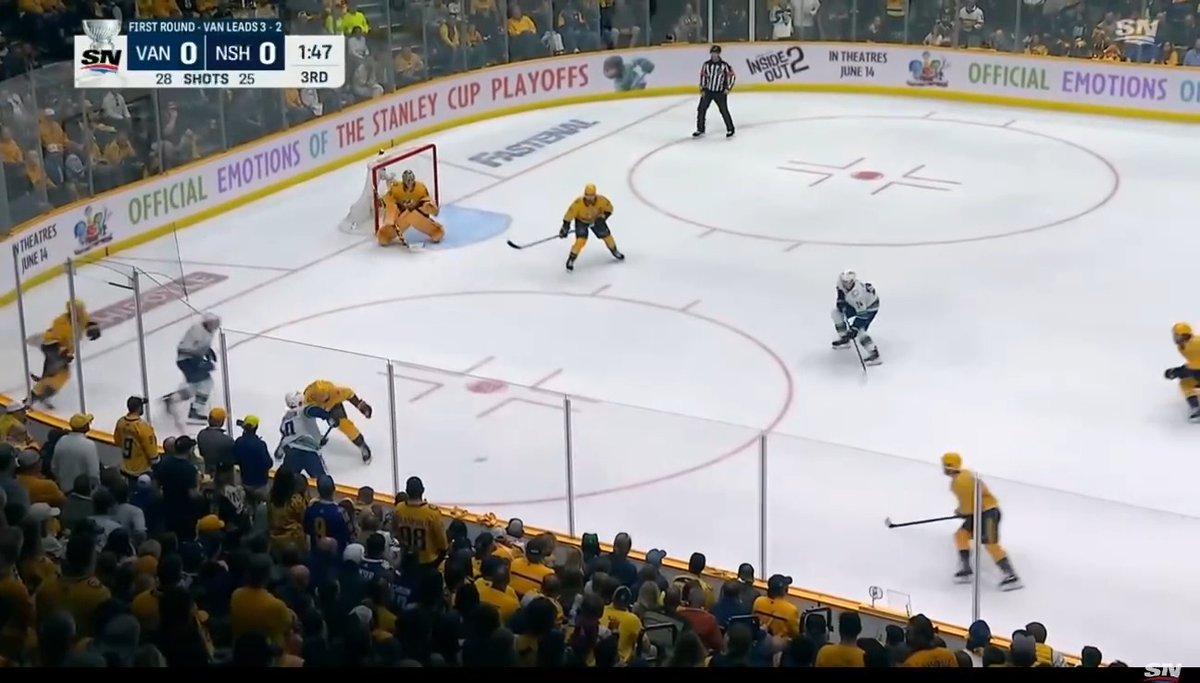 Random Canucks Goal Of The Day May 3rd, 2024. Pius Suter scores the series winning goal against the Nashville Predators! 🎥: Sportsnet | NHL