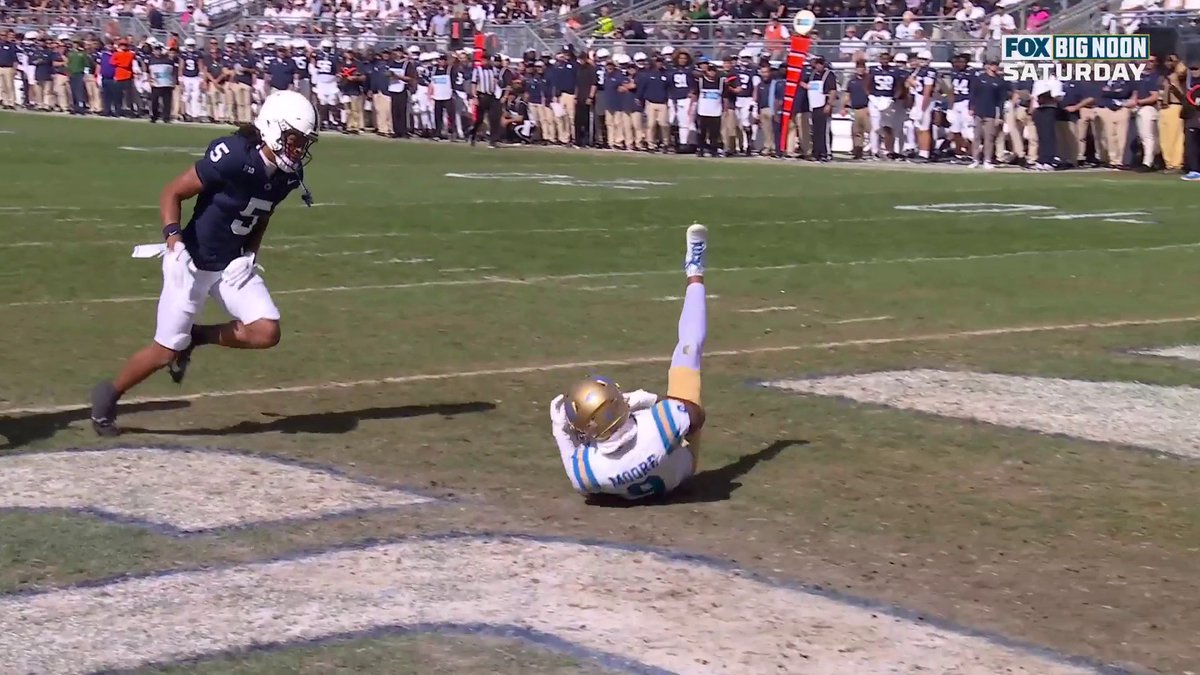 A closer look at the holding call that took away the UCLA interception ⬇️