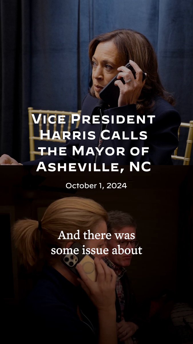 Earlier this week, I called Asheville mayor Esther Manheimer to see how our Administration can continue to support relief and recovery efforts in western North Carolina. I look forward to seeing her and other state and local officials today as we discuss our ongoing work.