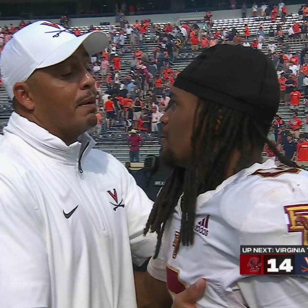 Pure class from Virginia Football's Tony Elliott 👏