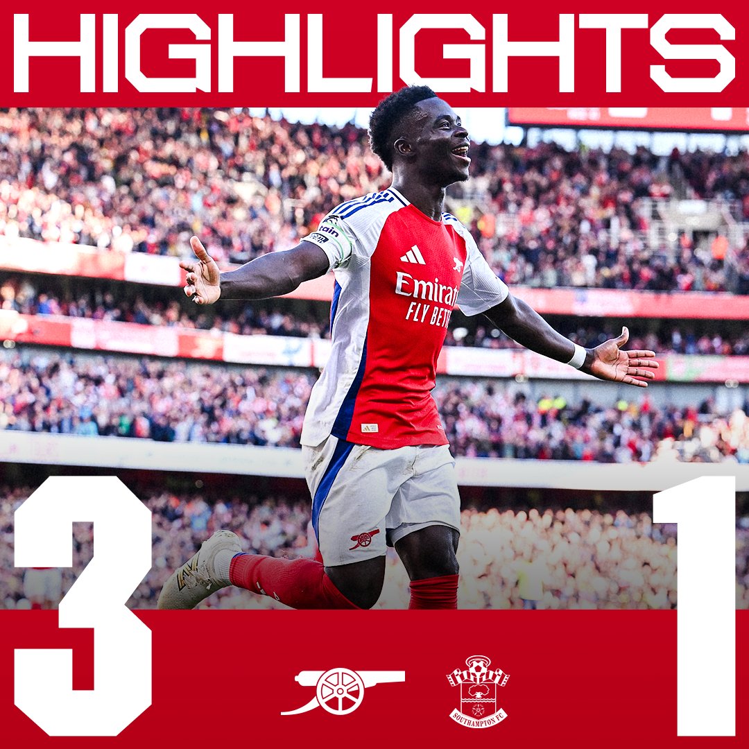 Always demanding more 👊 📺 Enjoy highlights of our win over Southampton at home 👇