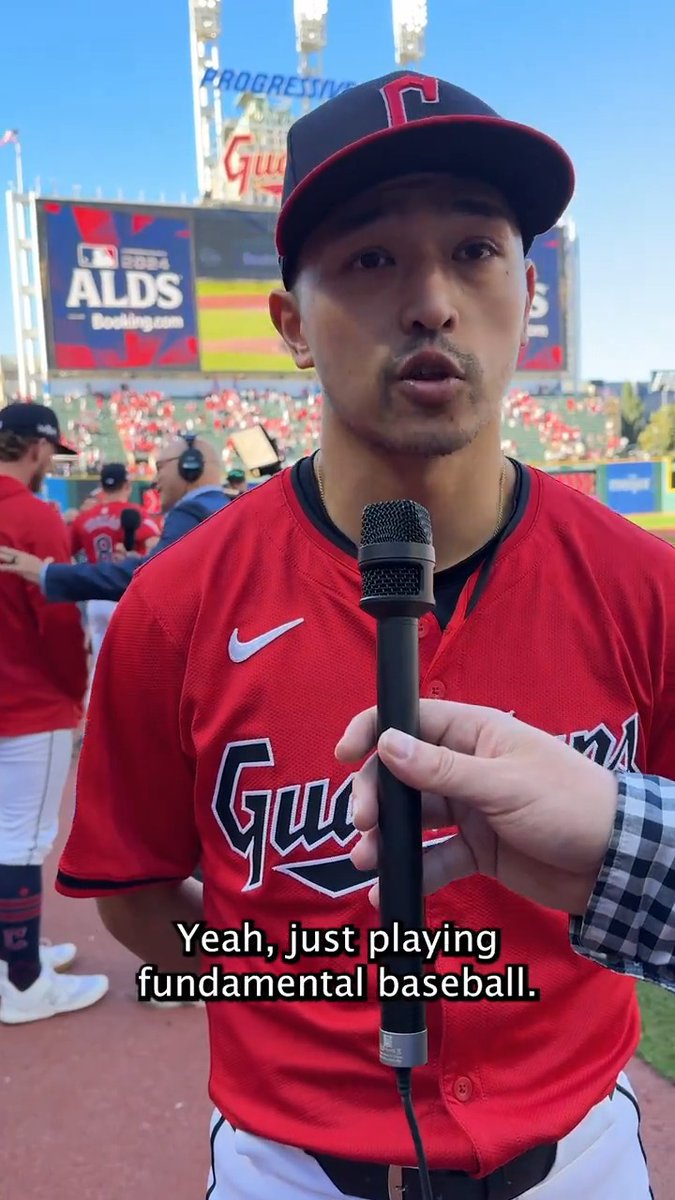 Steven Kwan breaks down his first at-bat today and the attitude that the Cleveland Guardians are bringing to these #postseason games 😤