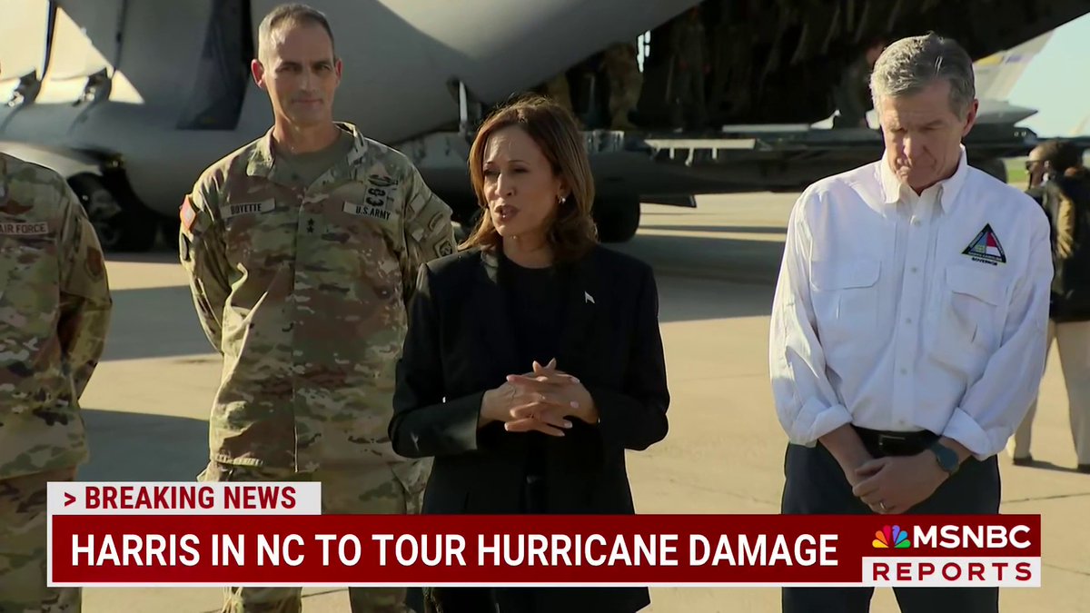 Vice President Kamala Harris visited North Carolina to survey the damage caused by Hurricane Helene. Harris told reporters that the work happening in the state is the best of "federal, state, and local resources” meant to provide “help to the people who are most in need.”
