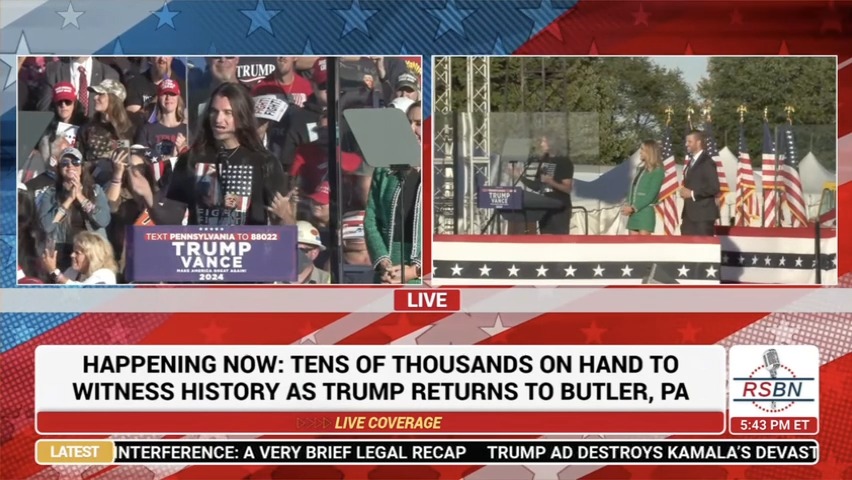 Lara Trump brings January 6 participant Scott Presler on stage, who has promoted QAnon conspiracy theories, worked with neo-Nazis, and defended an accused child molestor