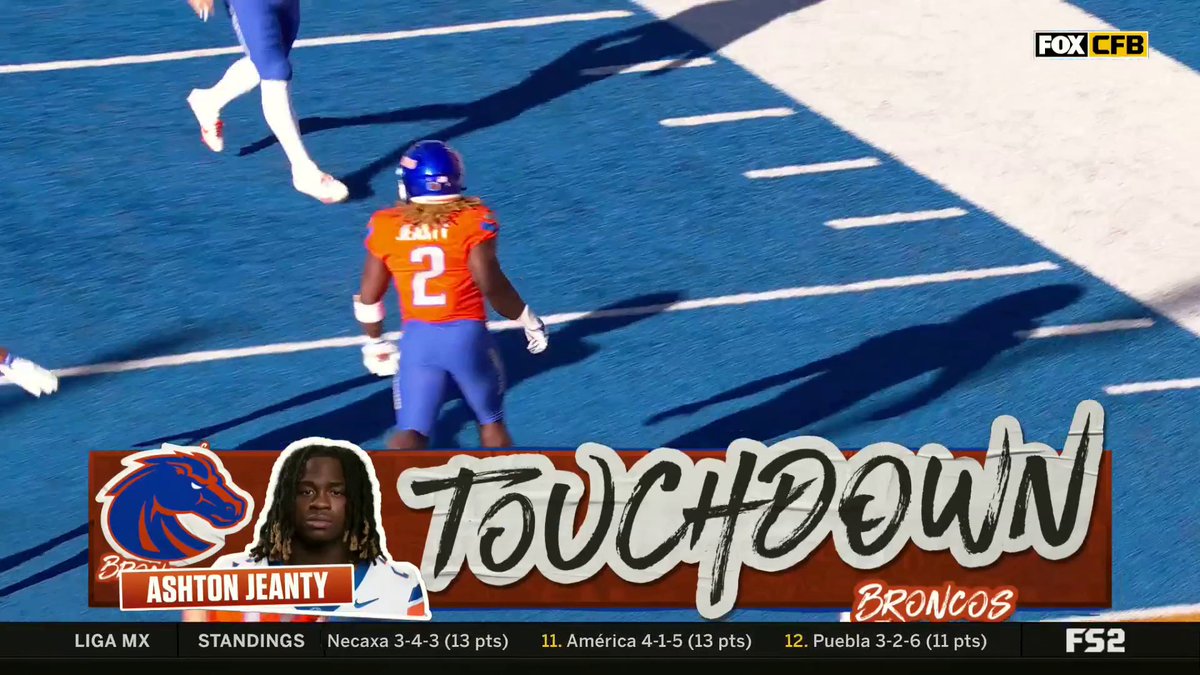 ASHTON JEANTY'S FIRST TOUCH IS A TD 🤯😤 (via FOX College Football)