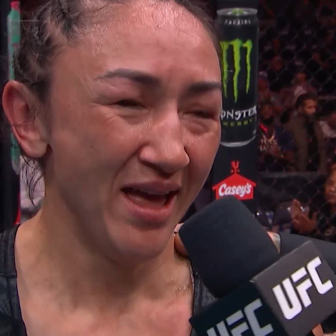 "This is the greatest sport in the world" 🥹 Carla Esparza | #UFC307