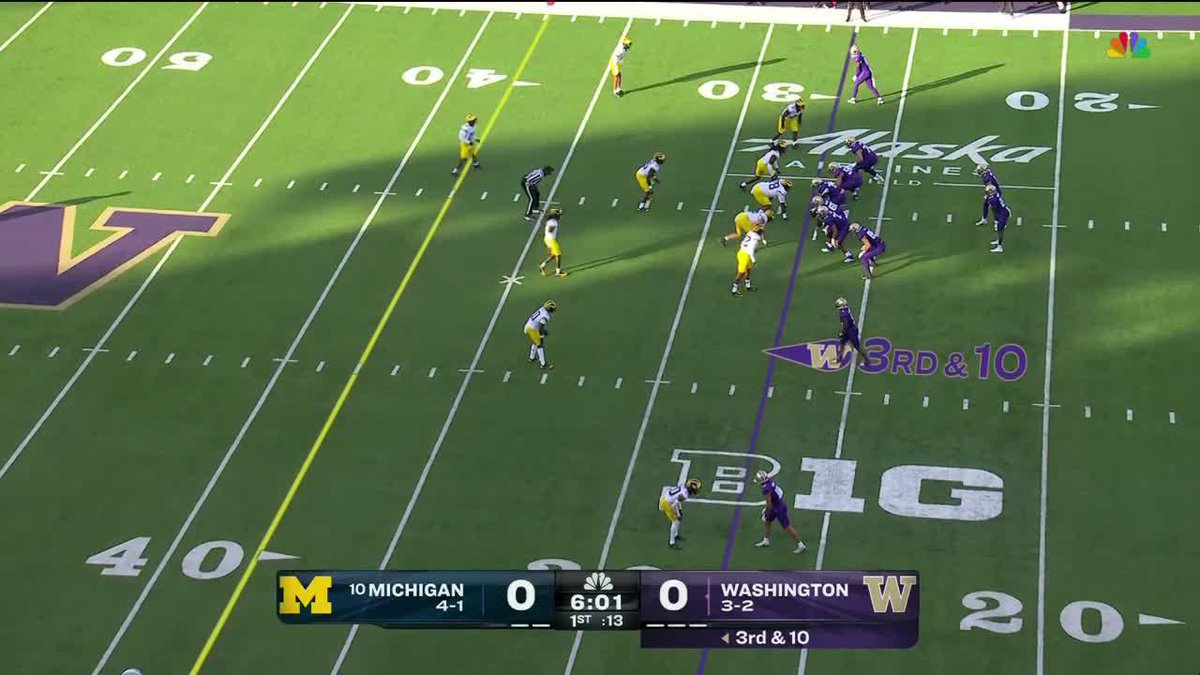 B1G play by Giles Jackson for Washington Football against his former team 🗣️ He makes a 39-yard reception 👏 #B1GFootball on NBC 📺