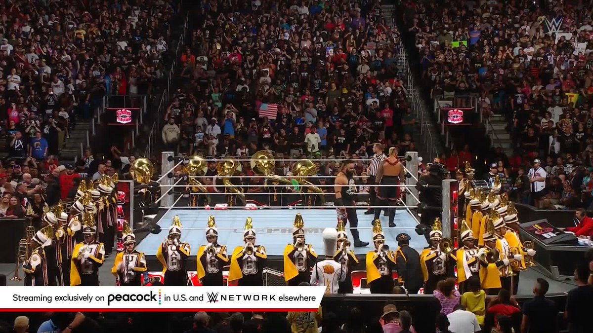 What a way to introduce The American Nightmare at #WWEBadBlood!