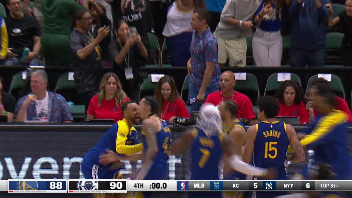 LINDY WATERS III. SPLASH. 🤯 GAME OVER #NBAPreseason