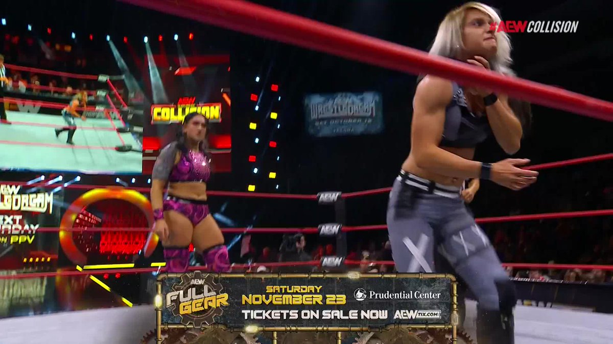 Look at the POWER! Watch #AEWCollision on TNT! Kris Statlander