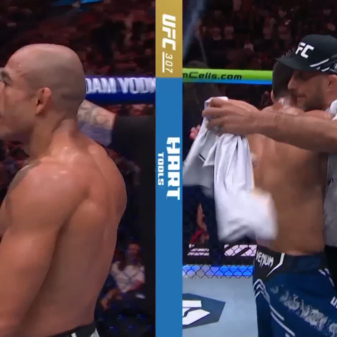 It's thrill and agony in Salt Lake City! 💔 💢 Mario Bautista with the biggest win in his career as he dispatches the legendary Jose Aldo! #UFC307