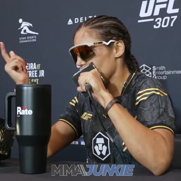 Julianna Peña explains her callout of Amanda Nunes after #UFC307 and was "not impressed" by Kayla Harrison's win. "Kayla never mentioned (Nunes) name when she beat Holly Holm. She sure is not mentioning her name now."