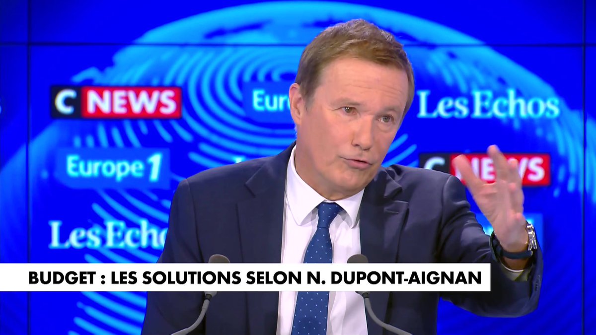 Budget : "il n'y a aucune raison qu'un pays ruiné comme la France donne 10 milliards à l'UE, il faut stopper ça tout de suite" déclare N. Dupont-Aignan #LeGrandRDV #Europe1