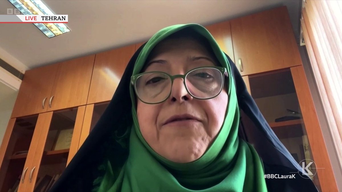 “Are you suggesting [the October 7th attacks] were legitimate?” asks #BBCLauraK Former Iranian Vice President Masoumeh Ebtekar says “[This conflict] didn’t start on October 7th” and accuses Israel of “undermining every single international norm”