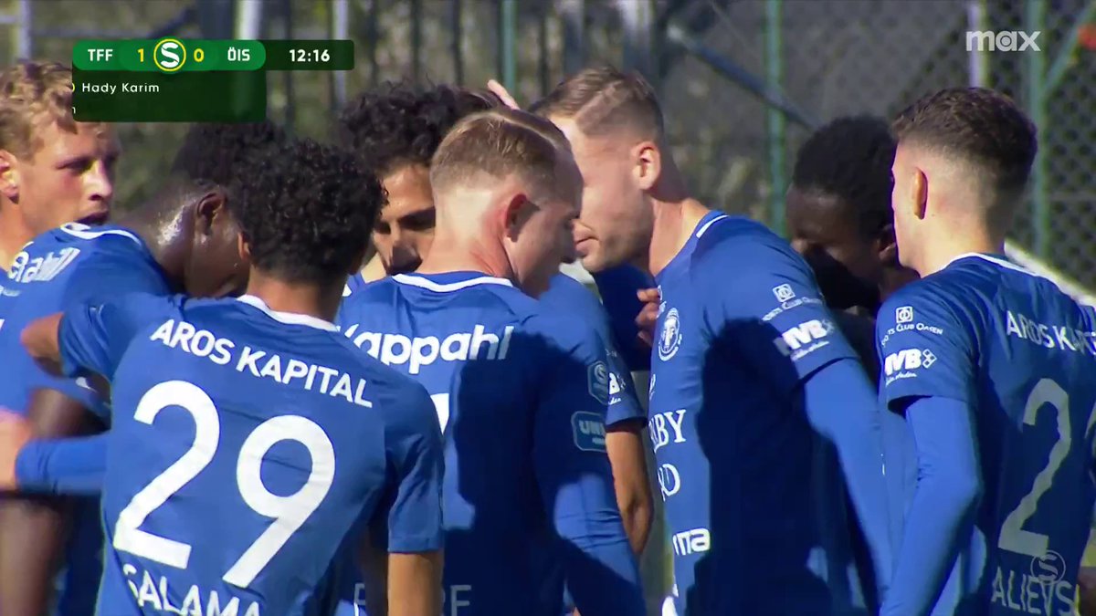 Trelleborgs FF tar ledningen mot Örgryte efter att Hady Karim gör mål på hörna! 🔵 📲 Se Superettan på Max