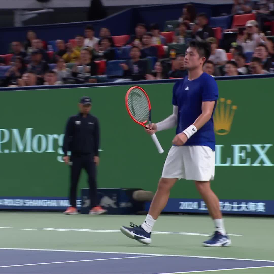 105MPH backhand 🤯 Wu is firing on all cylinders 💨 #RolexShanghaiMasters