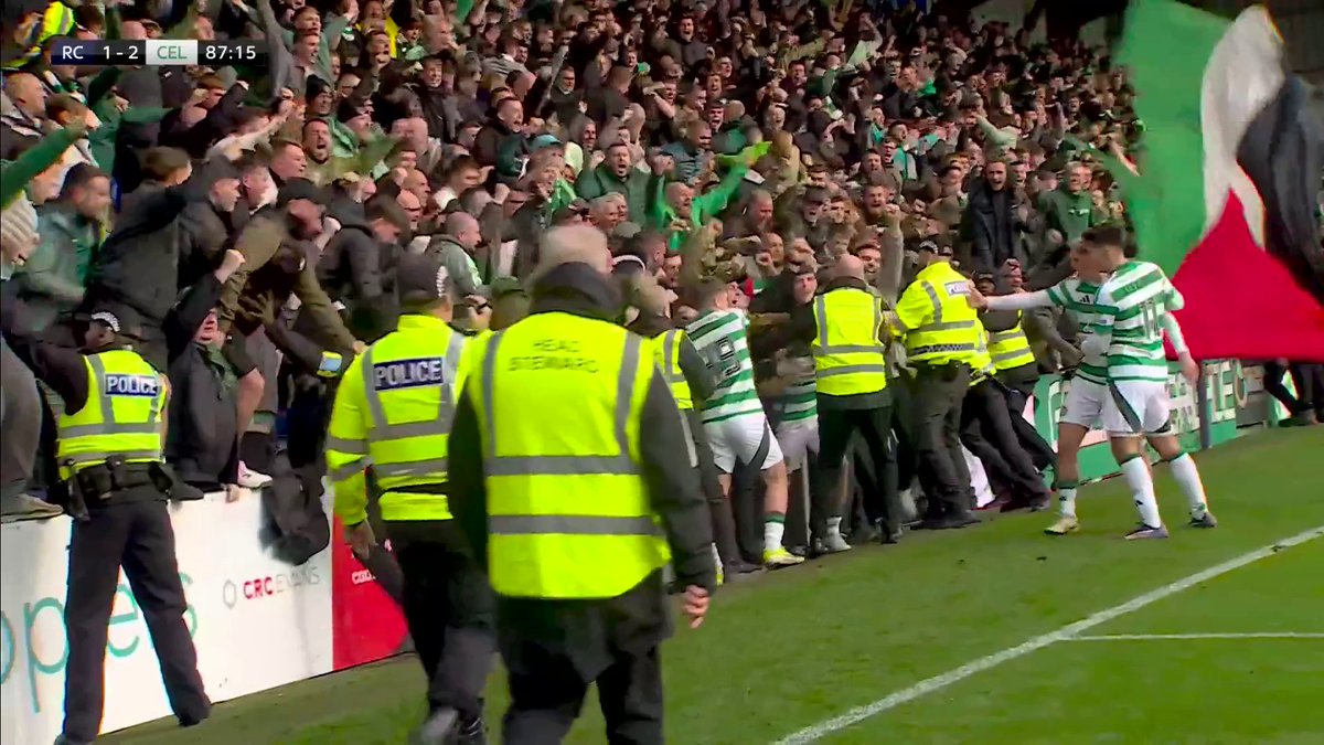 Proper limbs behind the Celtic goal away at Ross County.