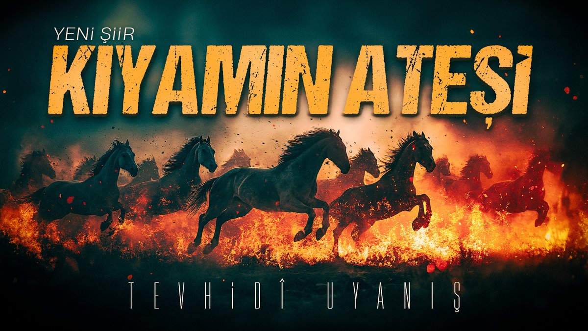 Tevhidî Uyanış'tan Yepyeni Bir Şiir Sizlerle... Kıyamın Ateşi 🔥 Gecenin karanlığını bu ateş ile yardığımız vakit Güzelliği ile meşhur zühre yıldızına söyleyin, saklanmayı denesin