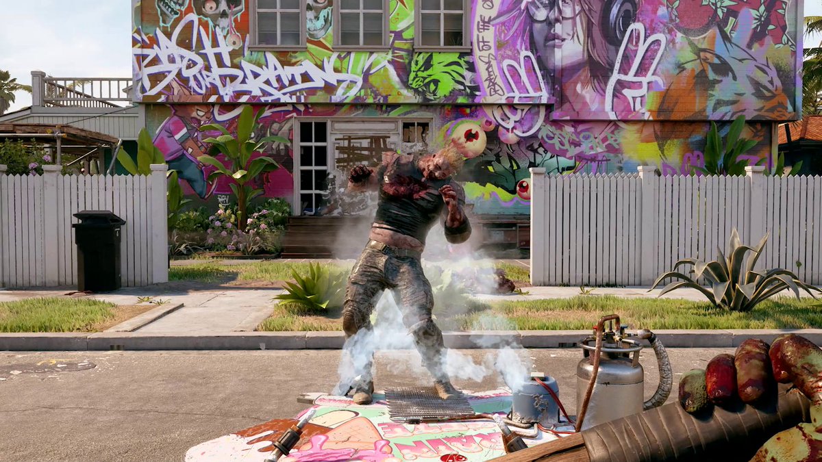 Traps are a massive part of the Bobcats' frat-house defense. Ain't no zombie crashing this party 🥶 #DeadIsland #SeeYouInHELLA #BackToHELLA