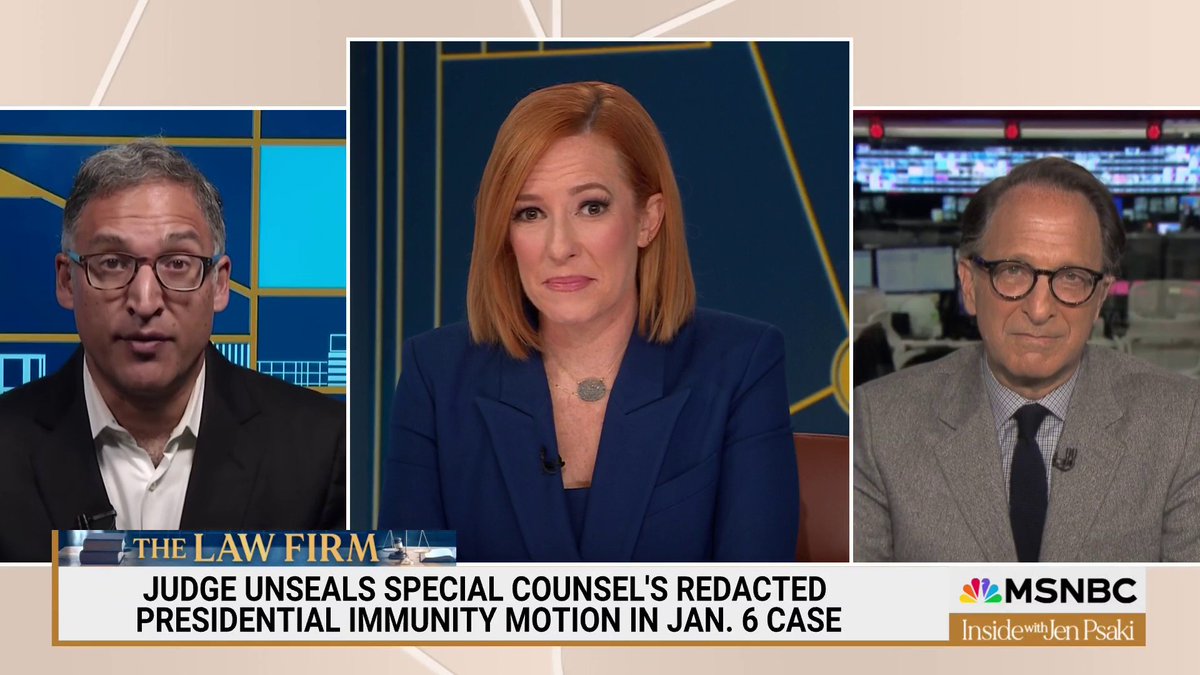 .Neal Katyal on why Jack Smith’s new filing on Trump is so important: “If they can’t admit 2020 was a loss for them, what makes you think 2024 is any different? That’s why this discussion matters so much.”