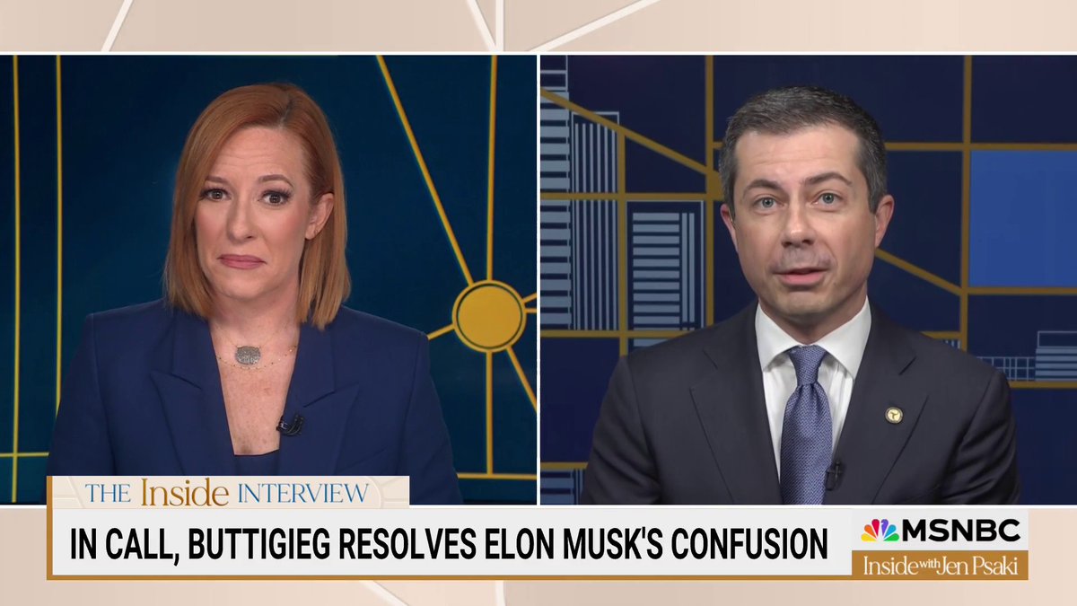 "He called. We had a conversation." Secretary Pete Buttigieg confirms phone call with Elon Musk after fact-checking him online, saying: "I've been amazed at how a little kernel of some detail gets blown up on the internet into something that it's not."