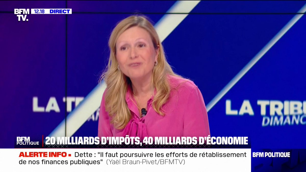 🇫🇷 FLASH | "Il n’y a rien à économiser à l’Assemblée nationale", a estimé sa présidente Yaël Braun-Pivet, qui perçoit 15 335 € brut par mois, plus un logement de fonction.