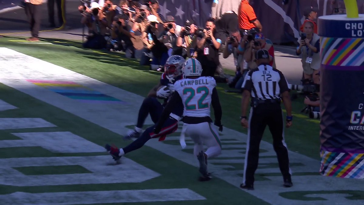 It looked like the Patriots had a go-ahead TD late in the 4th, but the play was reviewed, and the call was reversed. Thoughts?