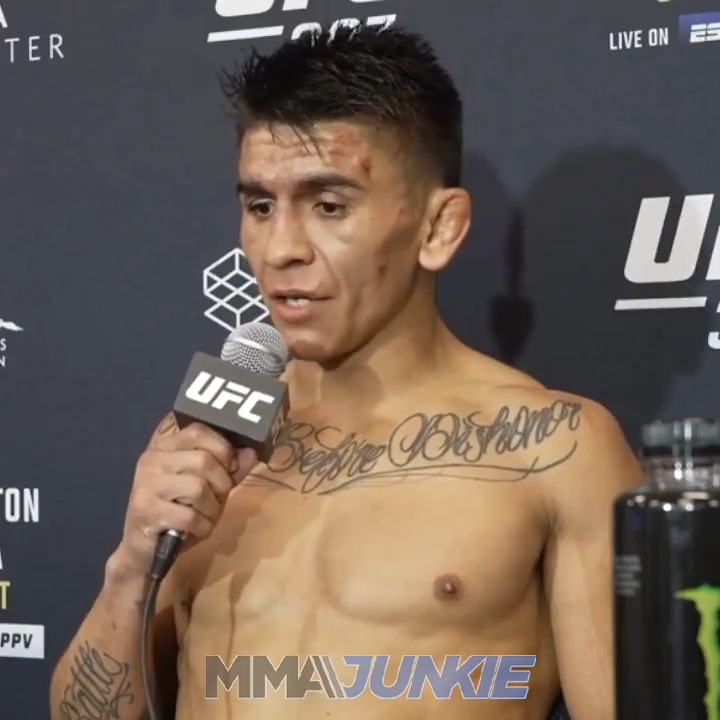 "He has good takedown defense, but he cannot get off the cage. That's not my fault." Mario Bautista blames Jose Aldo for how their #UFC307 fight played out and is confident he was the rightful winner.