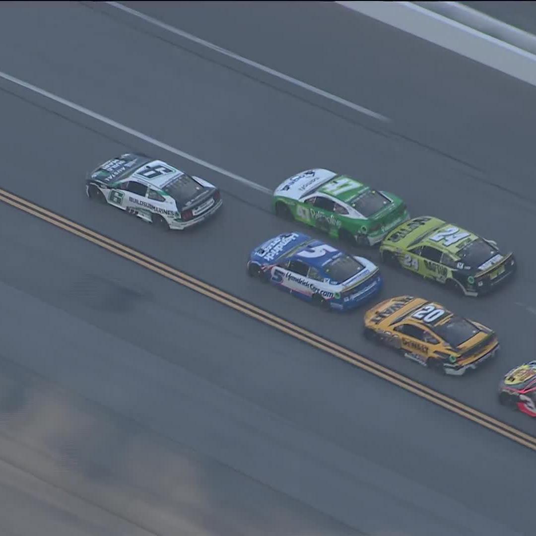 What a finish at Talladega Superspeedway!!