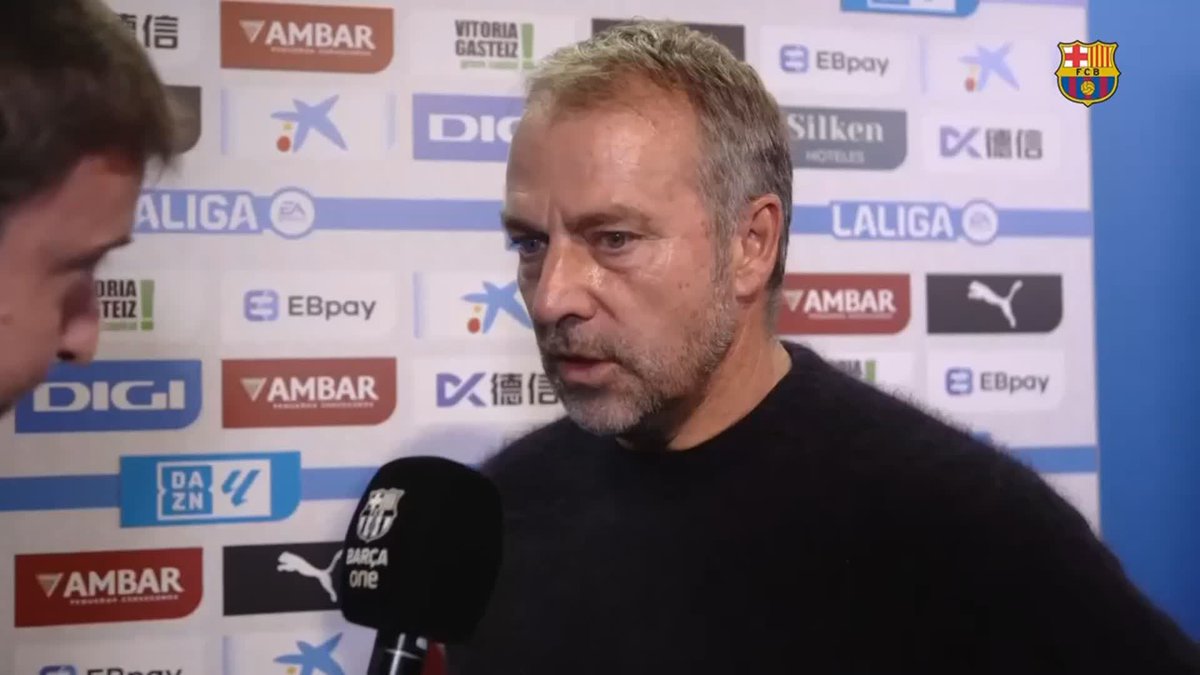 🎙️ HANSI FLICK: "It's a good feeling to head into the break with three points." #AlavésBarça